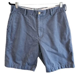 Peter Millar Size 33 Crown Shorts Blue  Men's Flat Front Chino Sports 9 inch